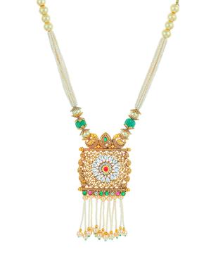 gold brass pendants and earring - 16967581 - Standard Image - 2