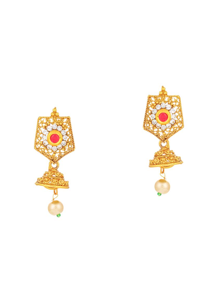gold brass pendants and earring - 16967581 - Zoom Image - 3