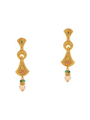 red brass set & drop earrings - 16967592 - Standard Image - 3