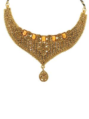 gold brass set & drop earrings - 16967598 - Standard Image - 2