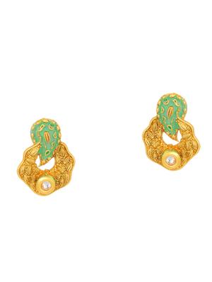 green brass necklaces and earring - 16967601 - Standard Image - 3