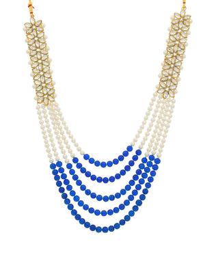 blue gold brass set & drop earrings - 16967612 - Standard Image - 2