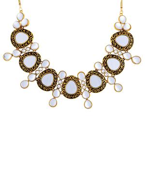 gold brass necklaces and earring - 16967641 - Standard Image - 2