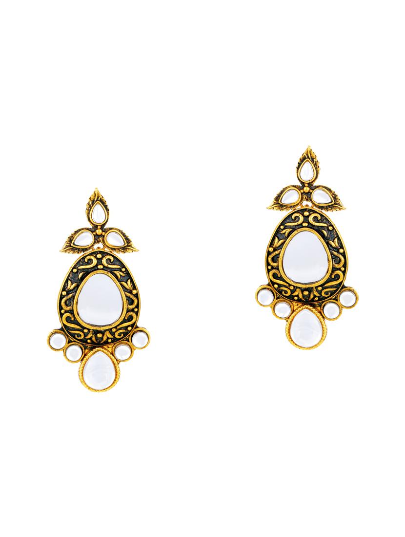 gold brass necklaces and earring - 16967641 - Zoom Image - 3