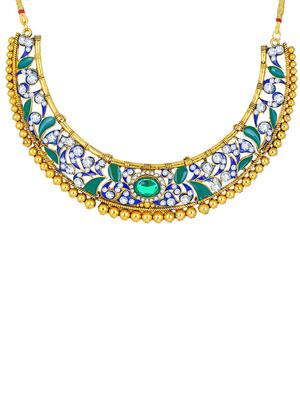 gold brass necklaces and earring - 16967645 - Standard Image - 2