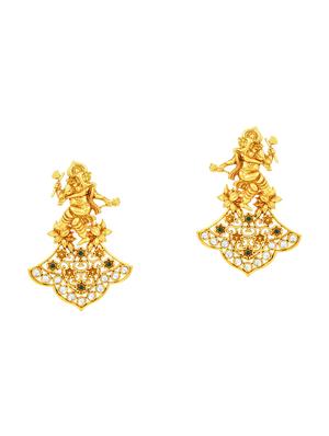 gold brass necklaces and earring - 16967646 - Standard Image - 3