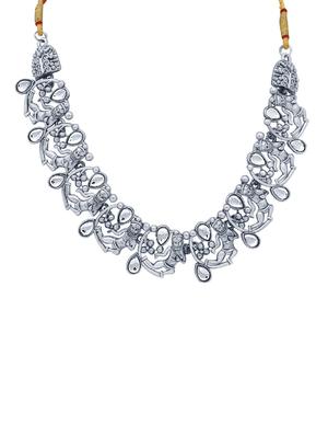 silver brass necklaces and earring - 16967648 - Standard Image - 2