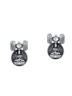 silver brass set & drop earring - 16967649 - Standard Image - 3