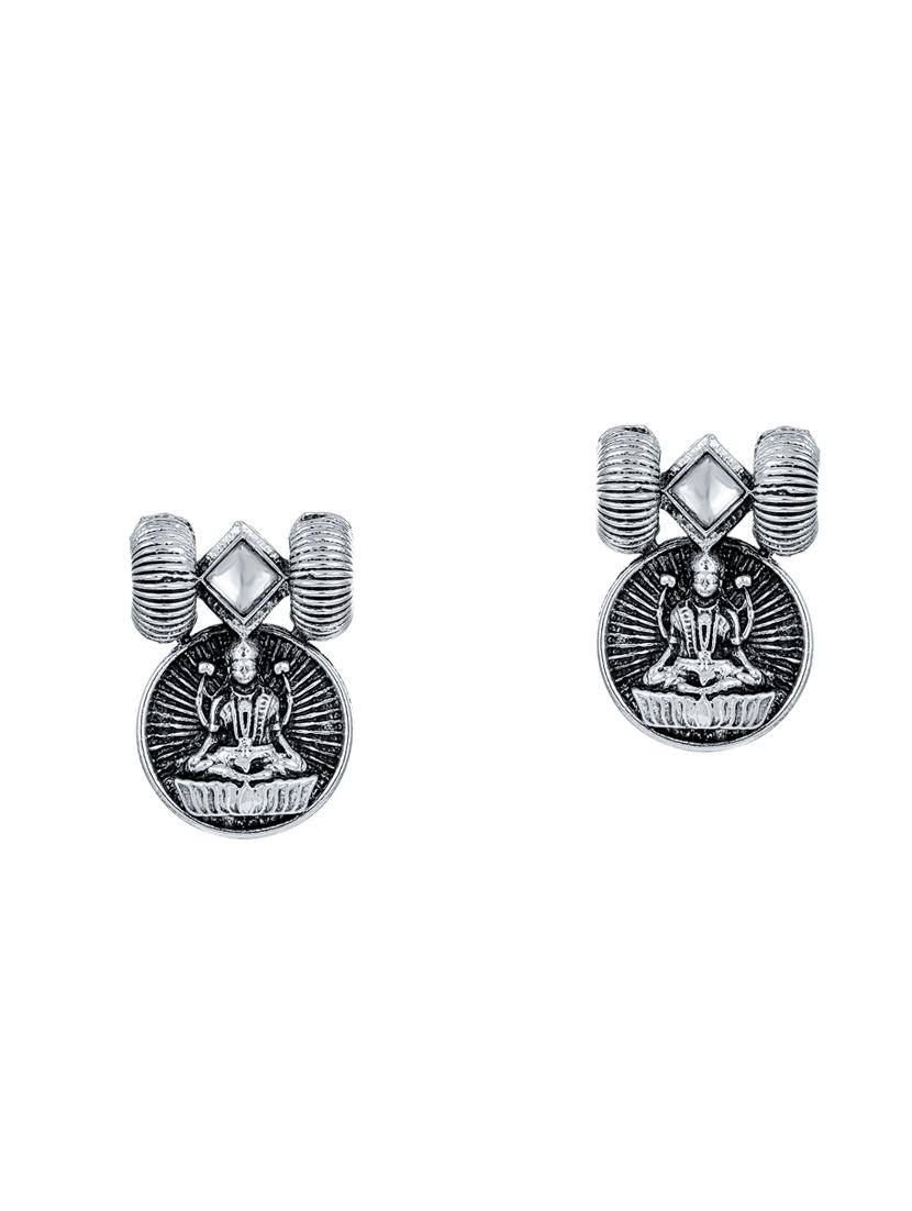 silver brass set & drop earring - 16967649 - Zoom Image - 3