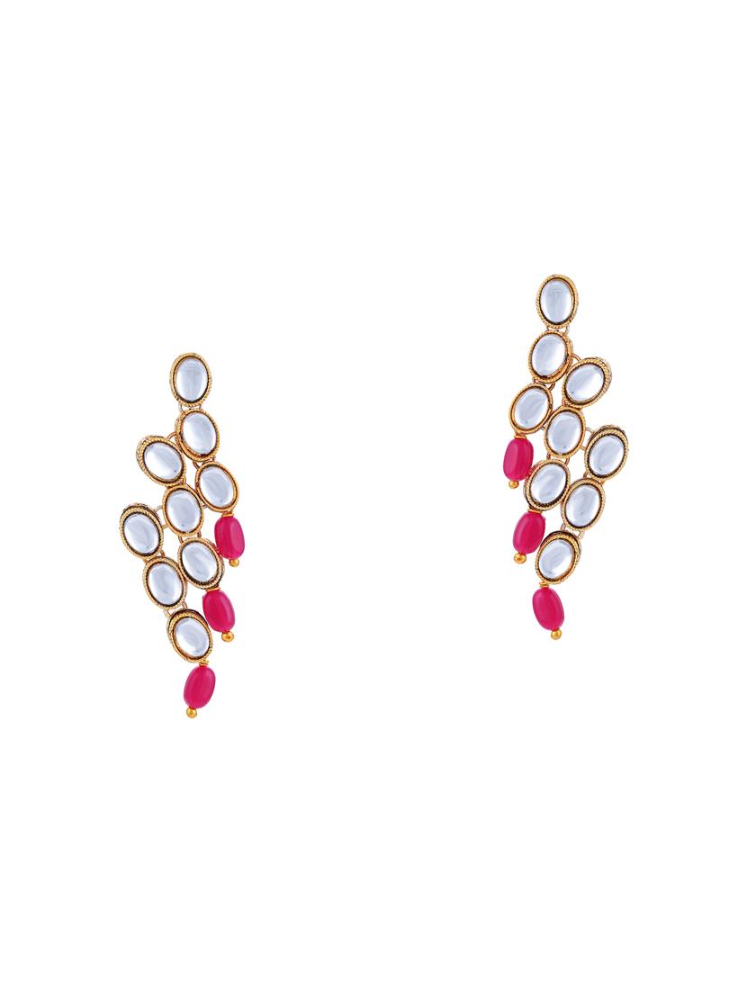 red brass set & drop earring - 16967656 - Zoom Image - 3