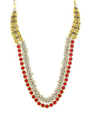 red brass set & drop earring - 16967658 - Standard Image - 2