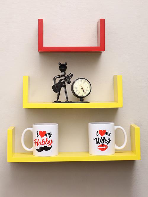 u shaped wall floating rack shelf - 16968812 - Standard Image - 1