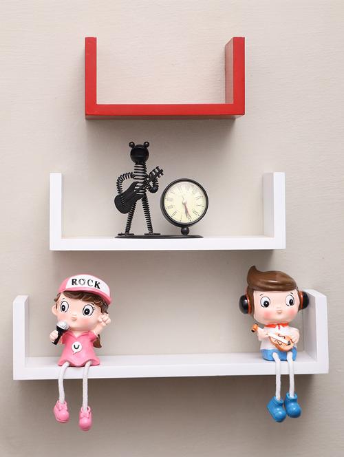 u shaped wall floating rack shelf - 16968817 - Standard Image - 1