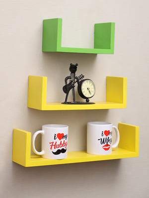 u shaped wall floating rack shelf - 16968822 - Standard Image - 2