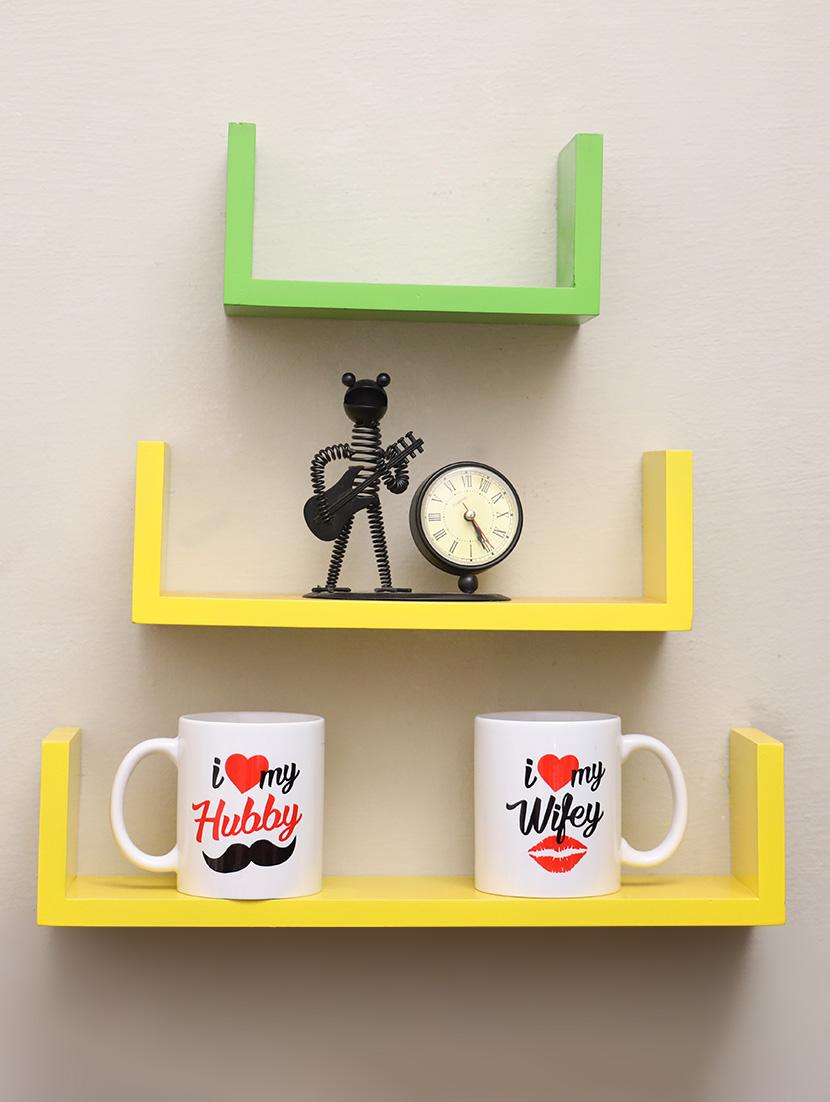 u shaped wall floating rack shelf - 16968822 - Zoom Image - 1