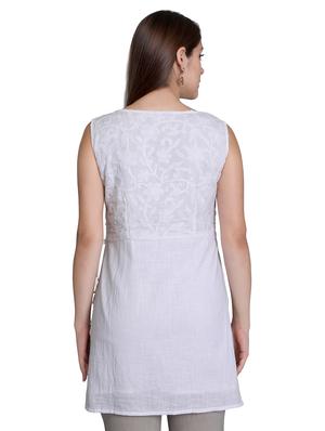 chikankari straight kurti - 16969197 - Standard Image - 3