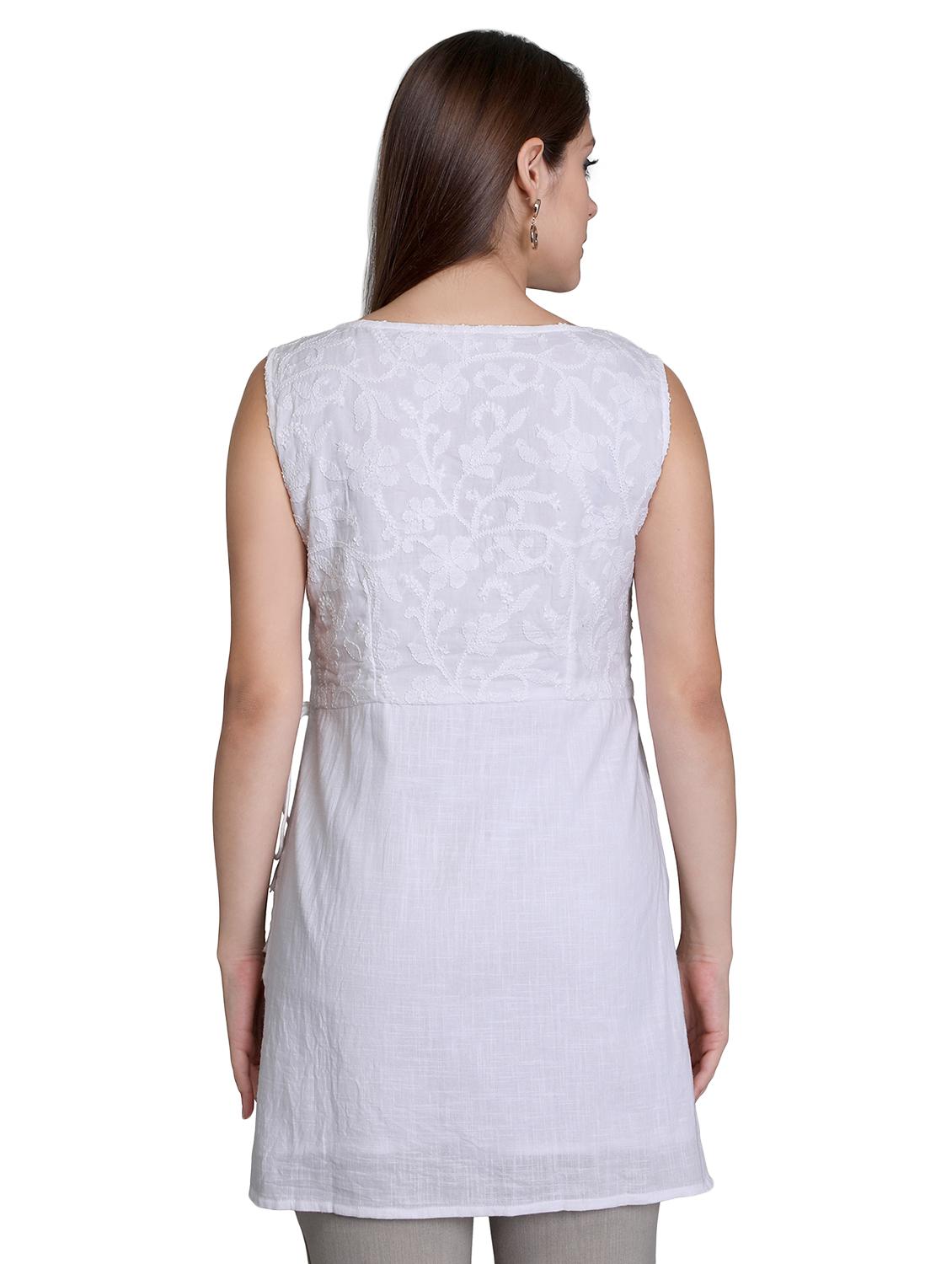 chikankari straight kurti - 16969197 - Zoom Image - 3