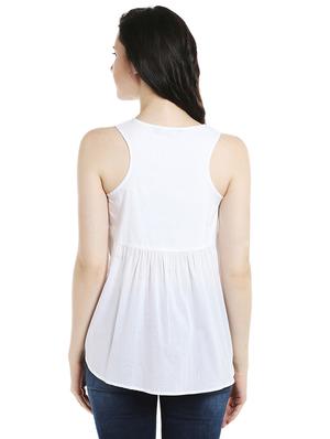 embroidered detail gathered top - 16969543 - Standard Image - 2