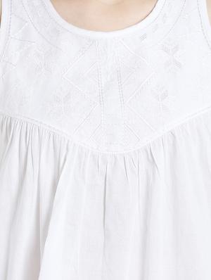 embroidered detail gathered top - 16969543 - Standard Image - 3