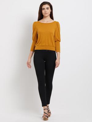 bishop sleeved round neck top - 16969546 - Standard Image - 4