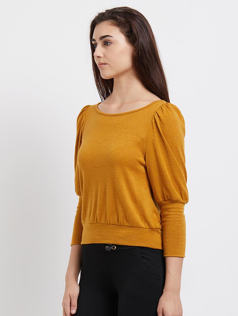 bishop sleeved round neck top - 16969546 - Zoom Image - 2
