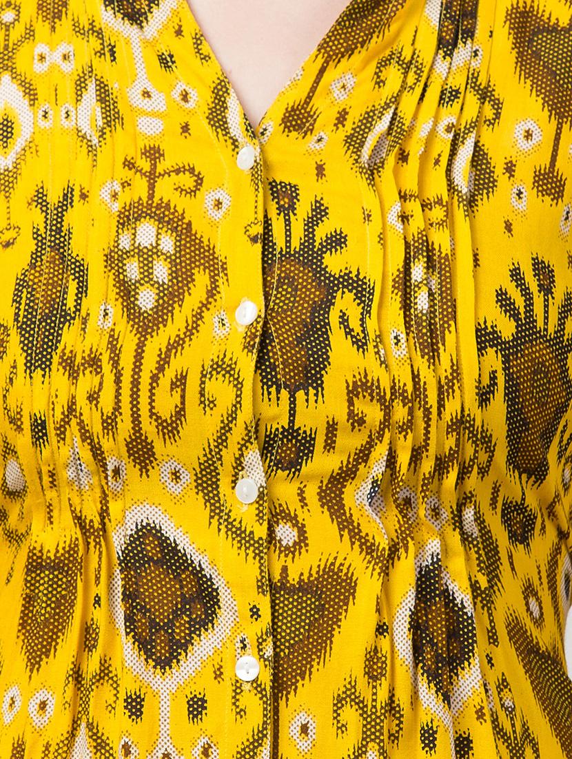mandarin neck ikat tunic - 16969869 - Zoom Image - 5