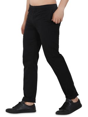 black solid full length track pant - 16970066 - Standard Image - 2