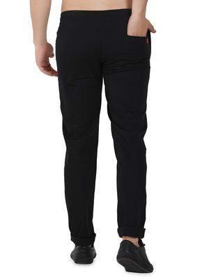 black solid full length track pant - 16970066 - Standard Image - 3