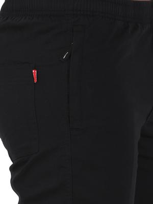 black solid full length track pant - 16970066 - Standard Image - 5