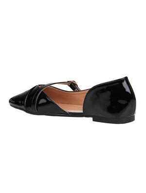 black slip on ballerinas - 16970207 - Standard Image - 3