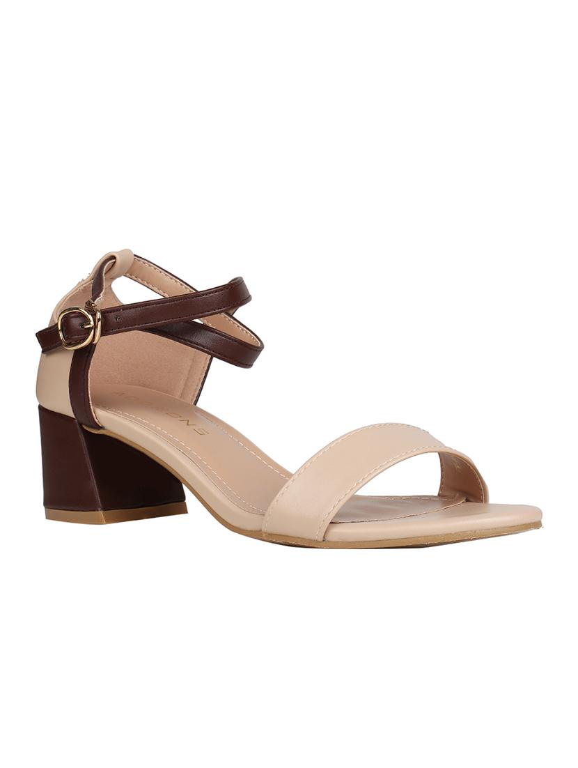 beige ankle strap sandals - 16970227 - Zoom Image - 1