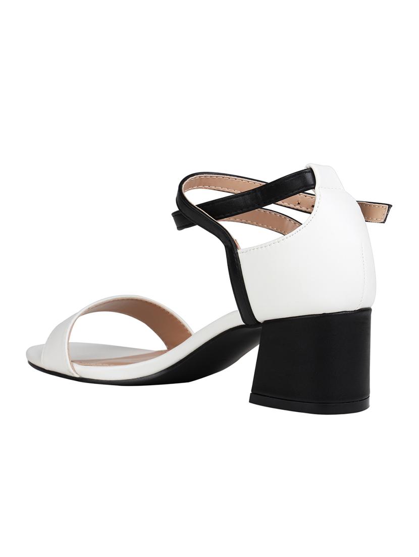 white ankle strap sandals - 16970228 - Zoom Image - 3
