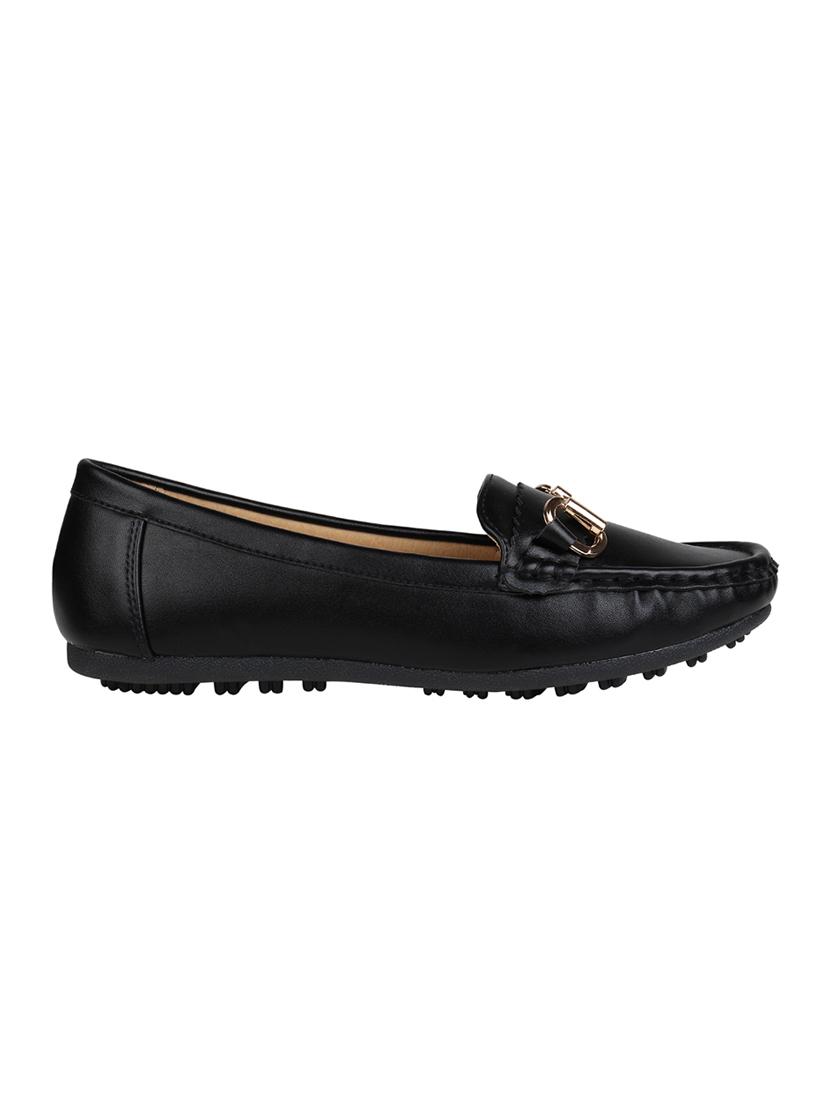 black slip on loafers - 16970235 - Zoom Image - 2