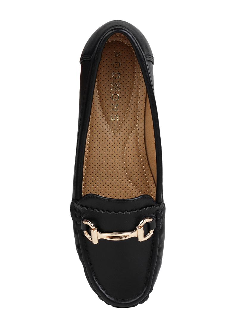 black slip on loafers - 16970235 - Zoom Image - 4