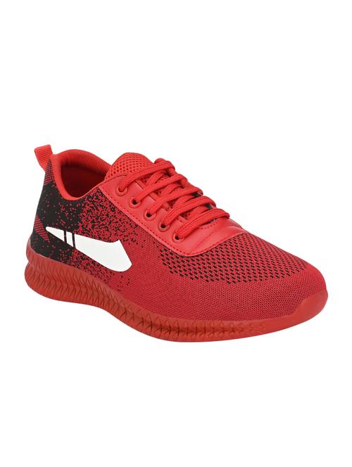 red lace up sport shoes - 16970449 - Very Small Image - 1