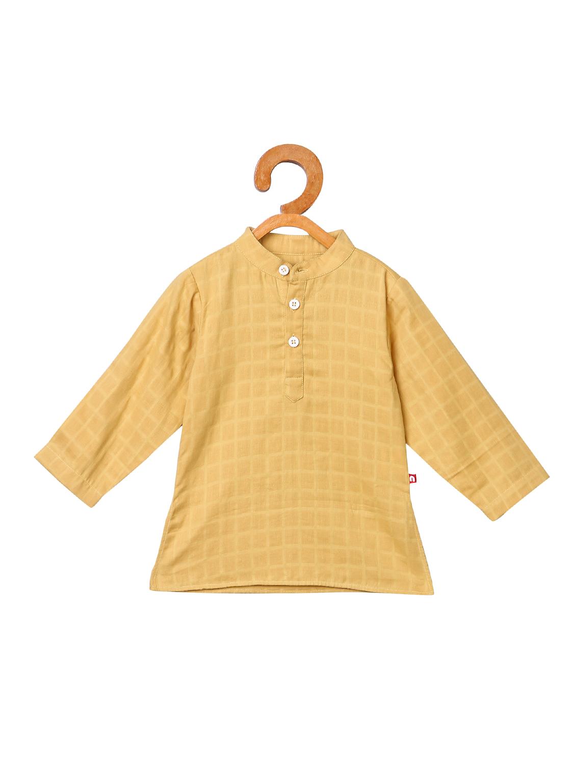 yellow cotton kurta sets - 16970494 - Zoom Image - 3