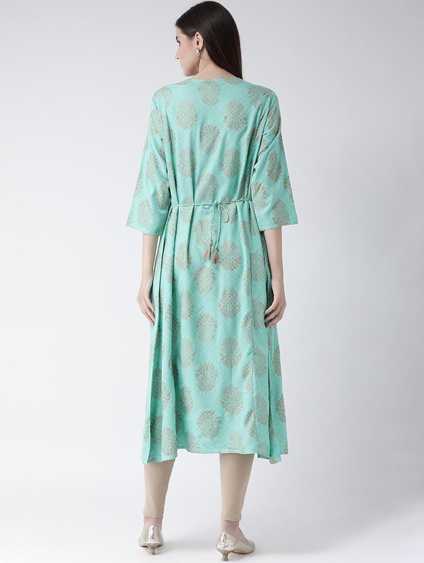 floral a-line kurta - 16970500 - Zoom Image - 3