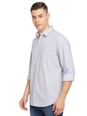 purple checkered casual shirt - 16970509 - Standard Image - 2