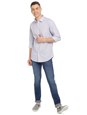 purple checkered casual shirt - 16970509 - Standard Image - 4
