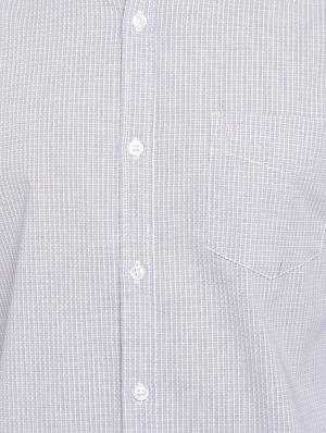 purple checkered casual shirt - 16970509 - Standard Image - 5