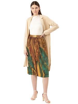 accordion pleat printed skirt - 16970658 - Standard Image - 4