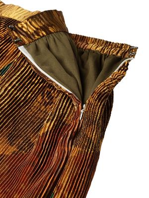 accordion pleat printed skirt - 16970658 - Standard Image - 5