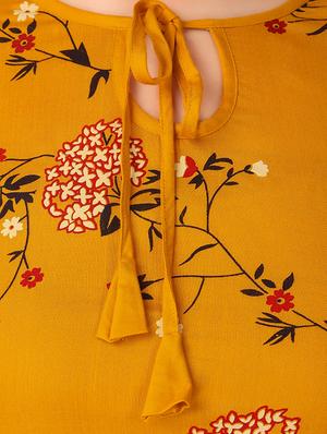 floral straight kurta - 16970661 - Standard Image - 4