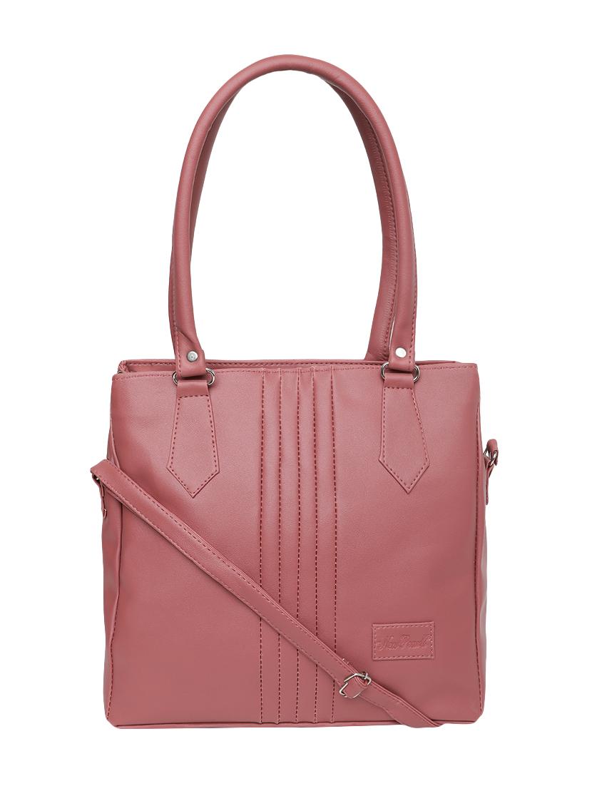 pink leatherette (pu) handbag - 16970900 - Zoom Image - 1