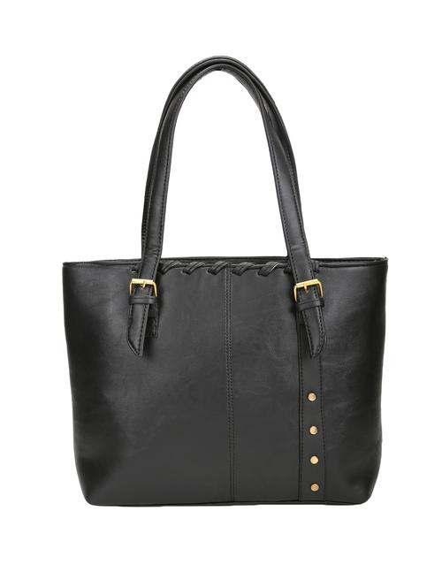 black leatherette (pu) regular handbag - 16970928 - Standard Image - 1