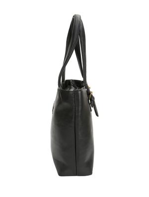 black leatherette (pu) regular handbag - 16970928 - Standard Image - 5