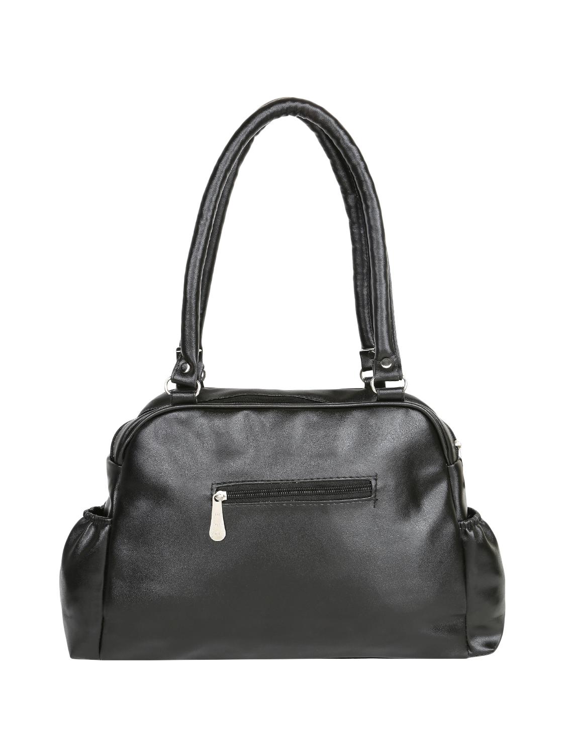 black leatherette (pu) handbag - 16970945 - Zoom Image - 2