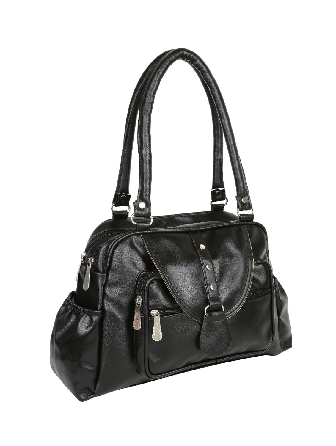 black leatherette (pu) handbag - 16970945 - Zoom Image - 5
