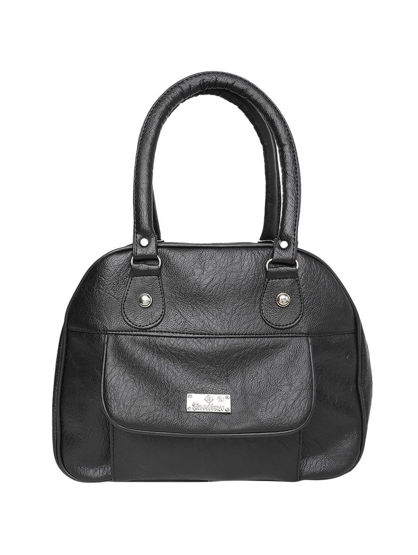 black leatherette (pu) regular handbag - 16970967 - Zoom Image - 1