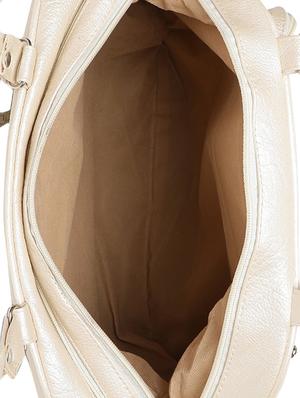 cream leatherette (pu) handbag - 16970981 - Standard Image - 3